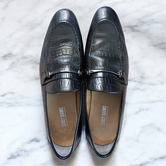 Stacy Adams “Ferdinand” Moc Toe Bit Slip-On Loafer Black (10.5M) - Picture 1 of 8